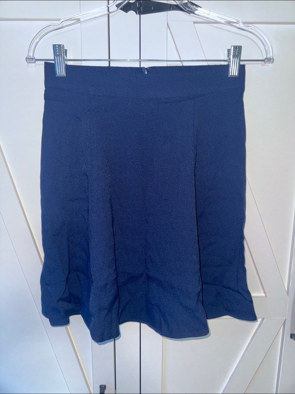 QUINCE Lightweight Crepe A-Line Mini Skirt